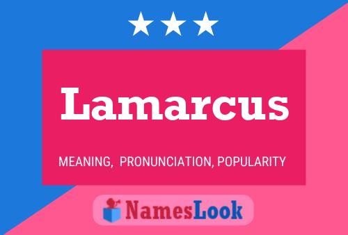 Lamarcus Name Poster