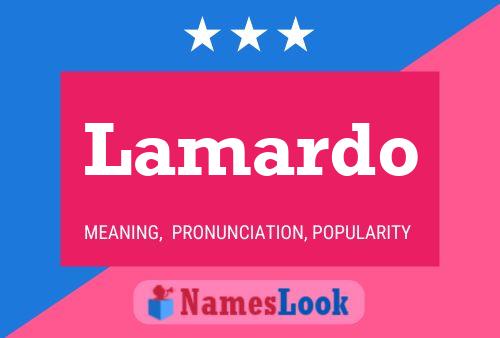 Lamardo Name Poster