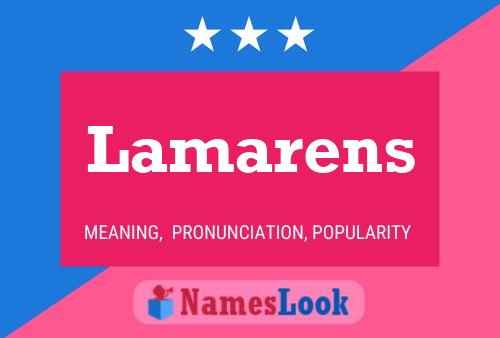 Lamarens Name Poster