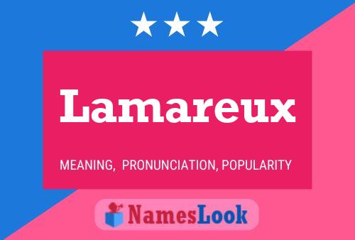 Lamareux Name Poster