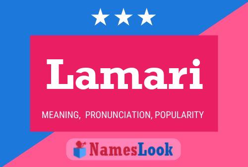 Lamari Name Poster