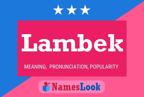 Lambek Name Poster