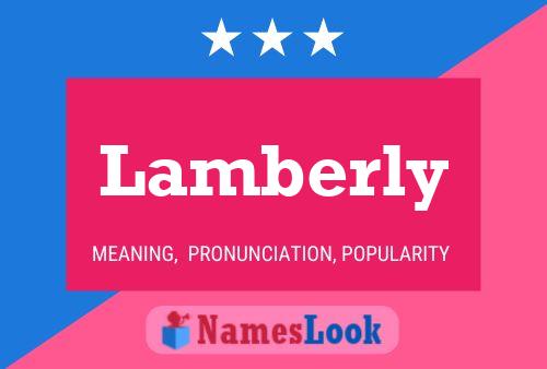 Lamberly Name Poster