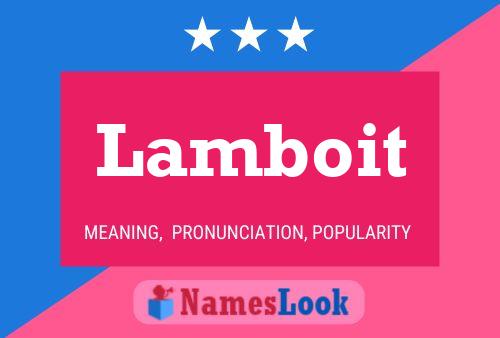 Lamboit Name Poster