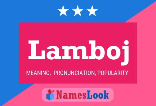 Lamboj Name Poster