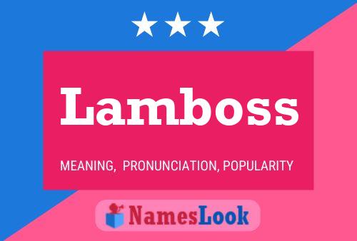 Lamboss Name Poster