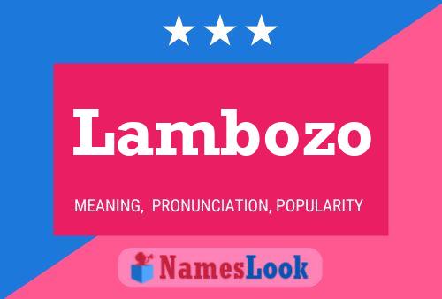 Lambozo Name Poster