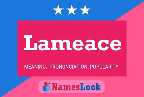 Lameace Name Poster