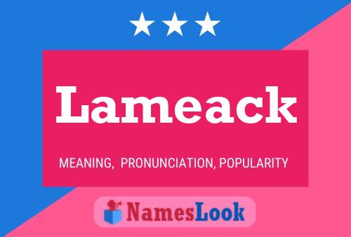 Lameack Name Poster