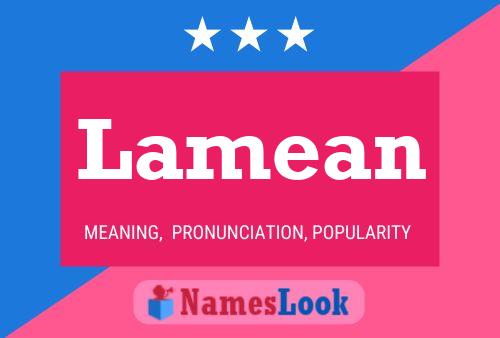 Lamean Name Poster