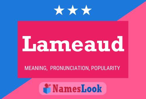 Lameaud Name Poster