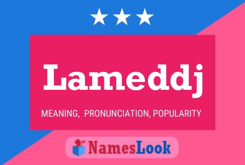 Lameddj Name Poster