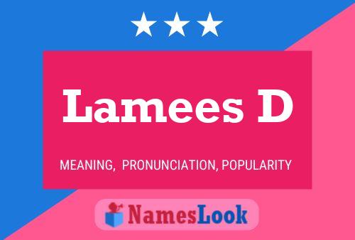 Lamees D Name Poster