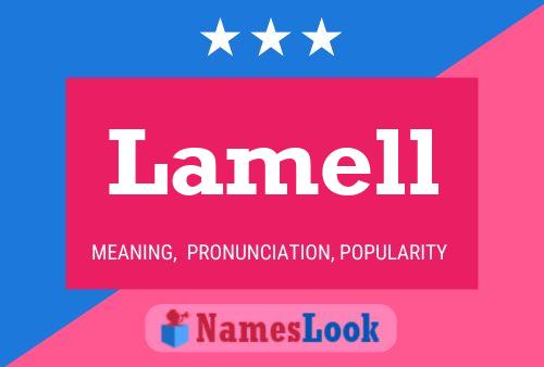 Lamell Name Poster