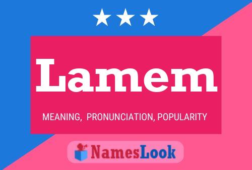 Lamem Name Poster