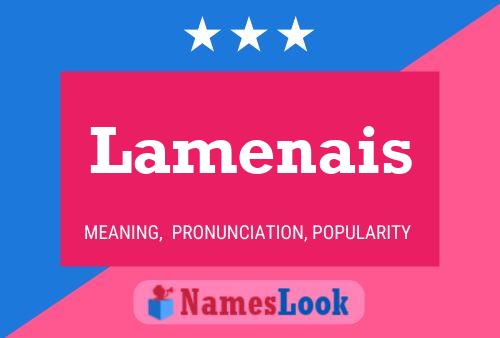 Lamenais Name Poster