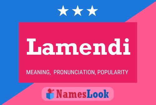 Lamendi Name Poster