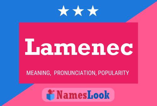 Lamenec Name Poster