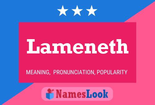 Lameneth Name Poster