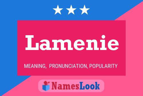 Lamenie Name Poster