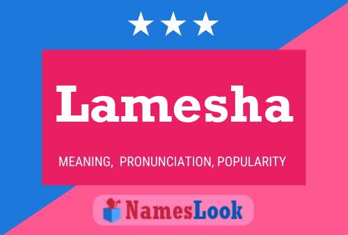 Lamesha Name Poster