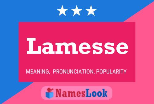 Lamesse Name Poster