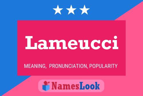 Lameucci Name Poster