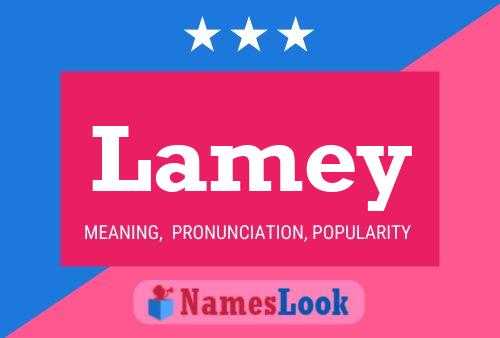 Lamey Name Poster