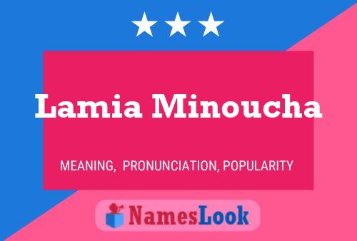 Lamia Minoucha Name Poster