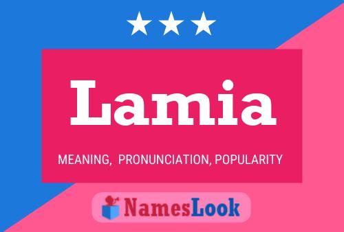 Lamia Name Poster