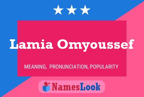 Lamia Omyoussef Name Poster