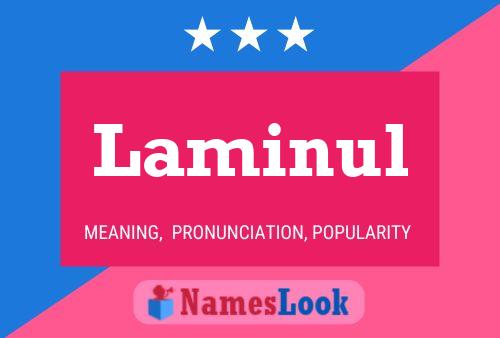 Laminul Name Poster