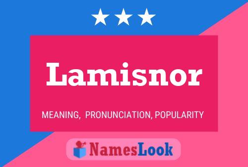 Lamisnor Name Poster