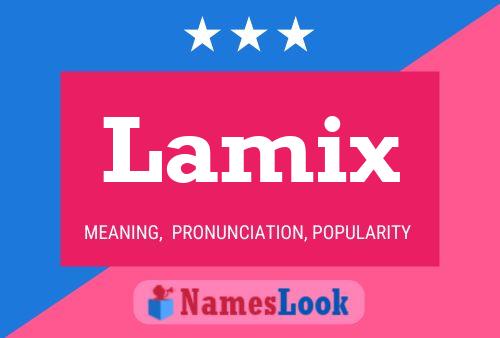 Lamix Name Poster