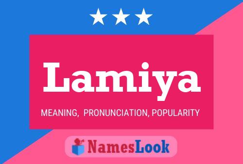 Lamiya Name Poster