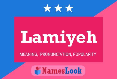 Lamiyeh Name Poster