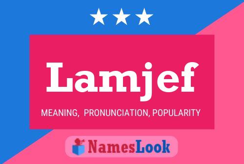 Lamjef Name Poster