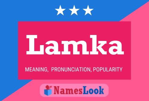 Lamka Name Poster