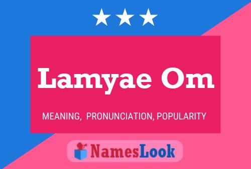 Lamyae Om Name Poster