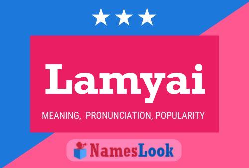 Lamyai Name Poster