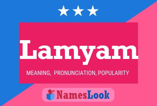 Lamyam Name Poster