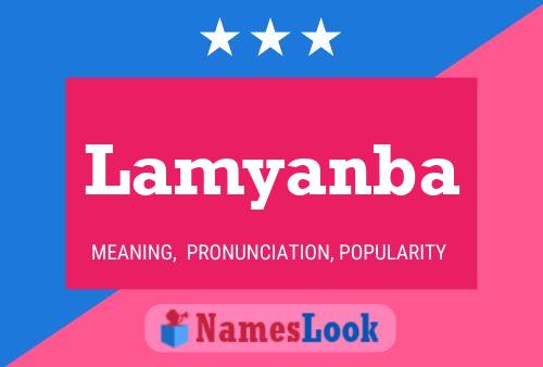 Lamyanba Name Poster