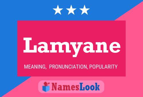 Lamyane Name Poster