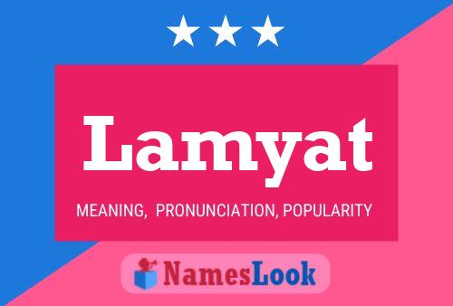 Lamyat Name Poster