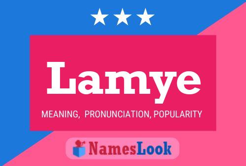 Lamye Name Poster