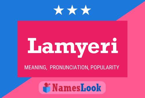 Lamyeri Name Poster