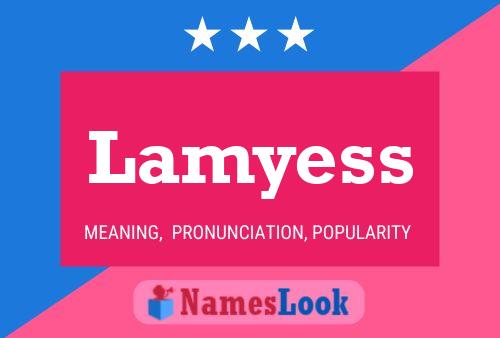 Lamyess Name Poster