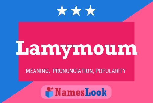 Lamymoum Name Poster