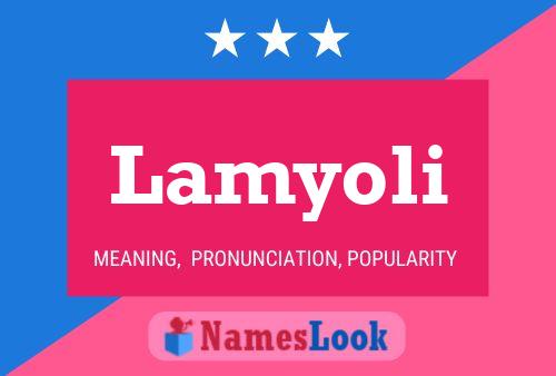 Lamyoli Name Poster