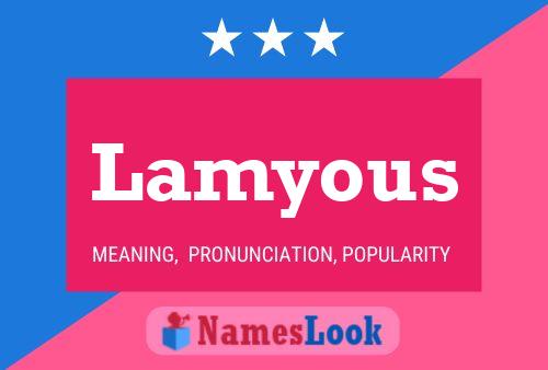 Lamyous Name Poster